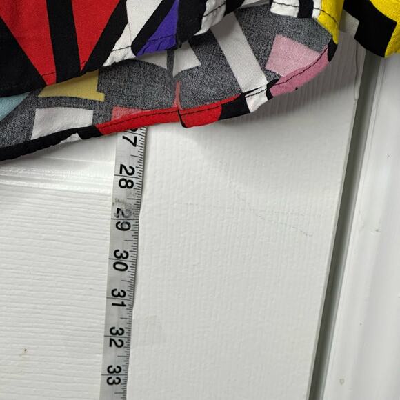 Big Dart Womens Top XL Mod 70s Shirt Button Down Long Sleeves - Picture 8 of 13